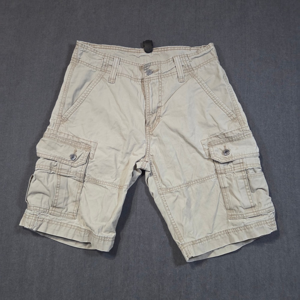 Levi's Cargo Shorts Mens 29 Tan Khaki Cotton Multi Pocket Utility Casual